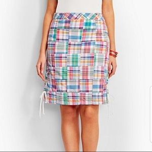 Talbots Madras Skirt